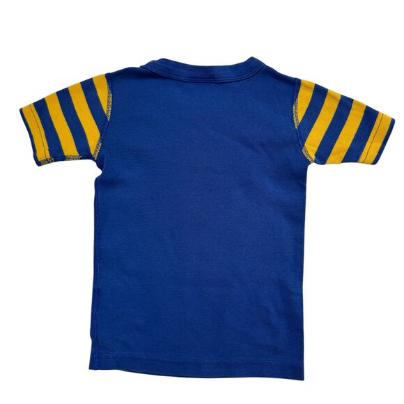 HANNA ANDERSSON Star Wars Blue Yellow Short John Pajama Set Size 4 100 Chewy Han - Picture 3 of 7